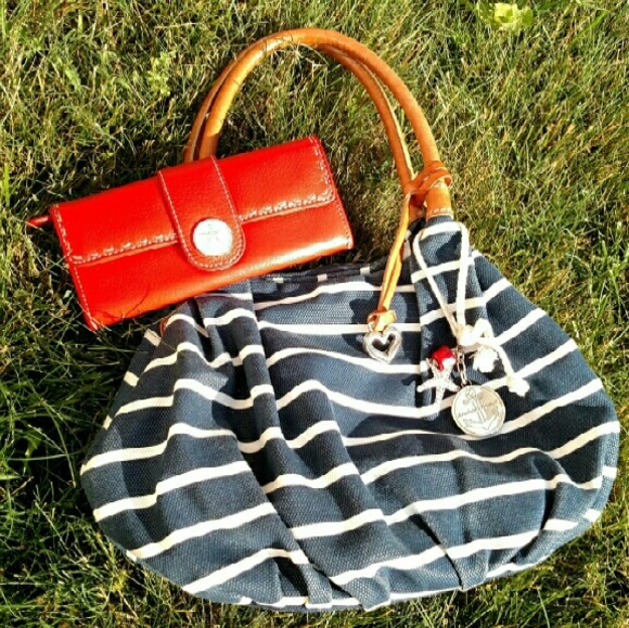 Brighton Brewster Stripe Hobo and Wallet Bundle