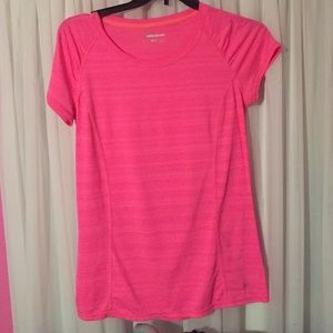 Pink exercise shirt!