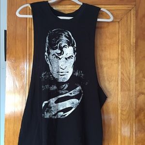 FOREVER 21 SUPERMAN MUSCLE TANKTOP