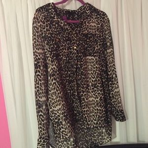 Cheetah button up!