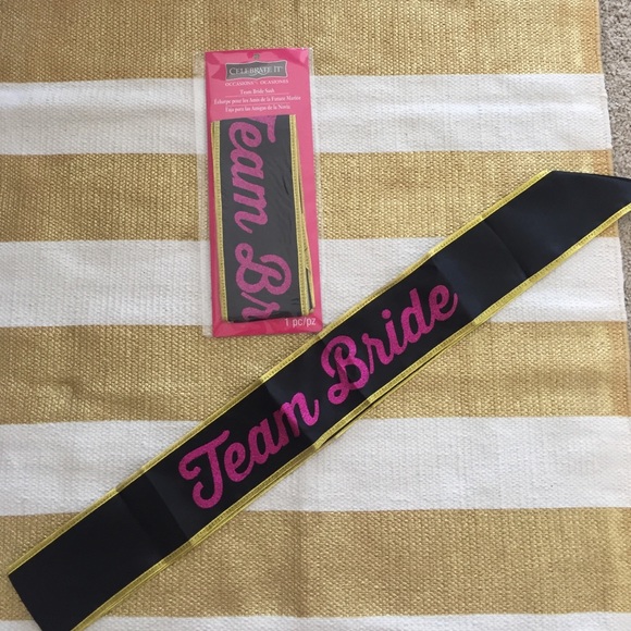 TEAM BRIDE Bachelorette Sash