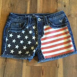 Size 12R justice shorts