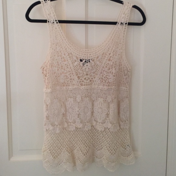 NWOT crochet tank top