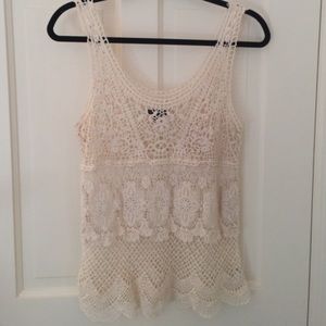 NWOT crochet tank top