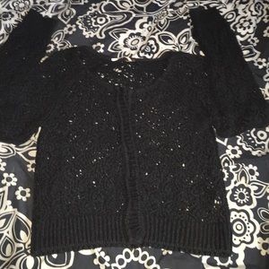 Free People Open Knit Slightly Cropped Sweater