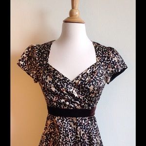 Nanette Lepore printed silk wrap top - size 0