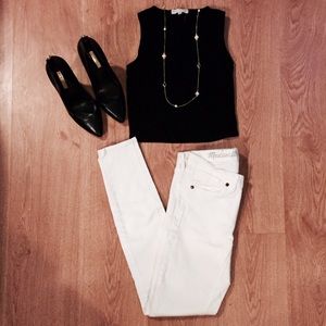MADEWELL Skinny White Jeans