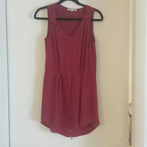 Crimson shear dress
