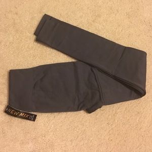 Brand New New Mix Charcoal Fleece Leggings OS
