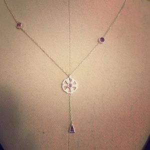 Links of London flower amethyst necklace