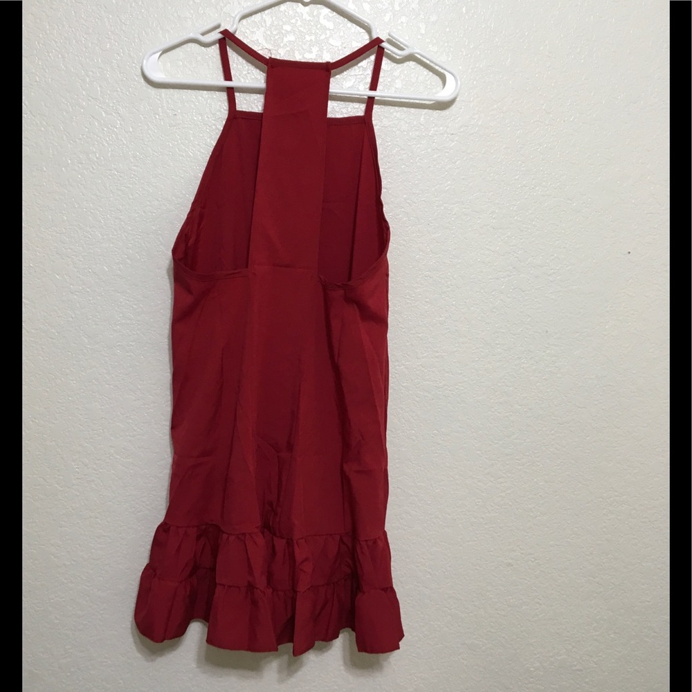 Navy Lightweight Fabric Sleeveless Dress - Picture 5 of 5