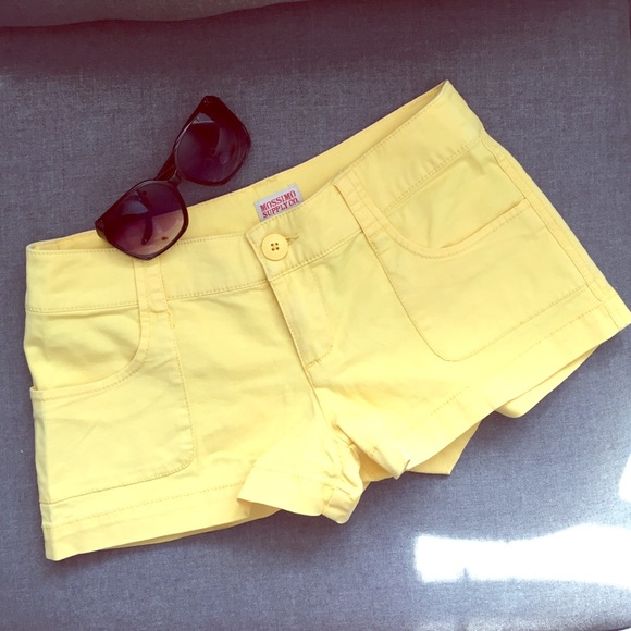 Yellow summer shorts