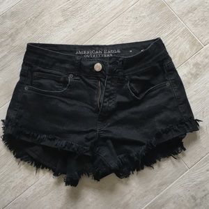 American eagle outfitters black shorts