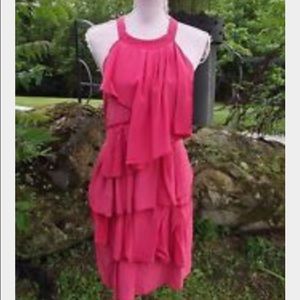 💥🆕BCBG tiered ruffle halter dress
