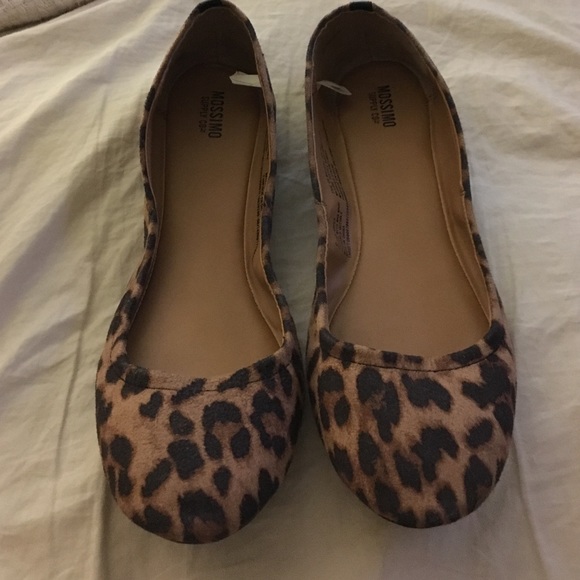 Mossimo Cheetah print flats size 9 - worn once!