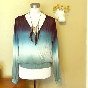 Gorgeous ombre sheer top