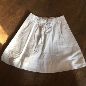 J.Crew White cotton skirt