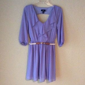 Small 3/4 Length Sleeve Lilac Dress