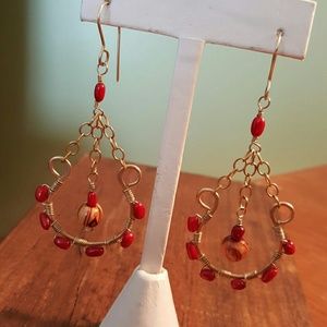 Handmade gold filled earrings