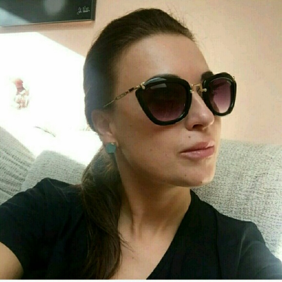 CAT DESIGNER STYLE TORTOISE  SUNGLASSES - Picture 3 of 4