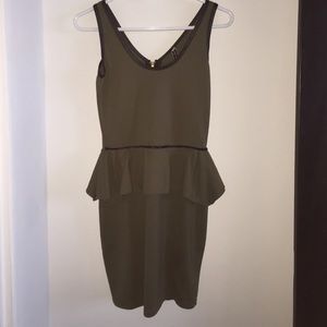 Army green bandage dress size medium!