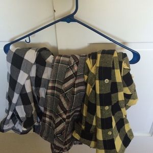 Flannel shirt frenzy! (Sizes vary)