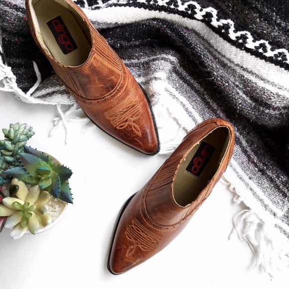 Vintage Shoes - Vintage dingo leather boots