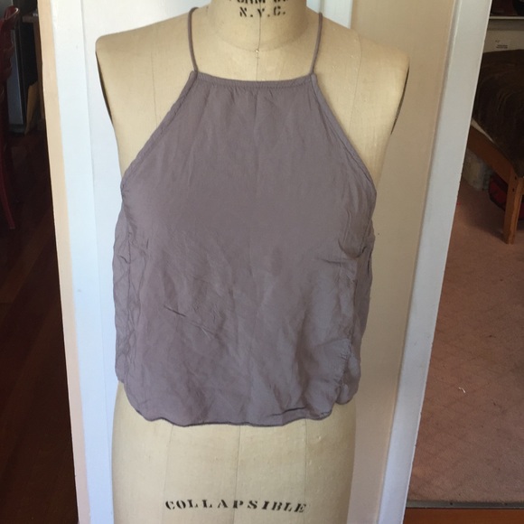 Purple halter top