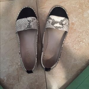 Snake skin espadrilles