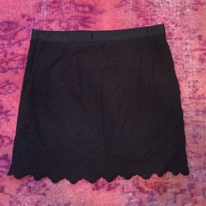 Conte wool River Side Zip Flare skirt 8524-104-0001 Navy 38