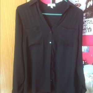 Express Woman's Portfolio Shirt Black Medium