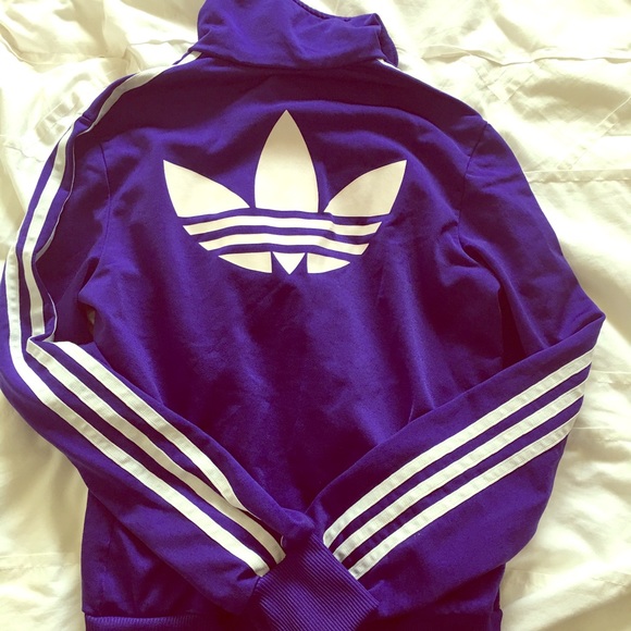 Purple Adidas Originals track jacket