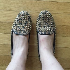 MUST GO! Like New Steve Madden Studded Loafer