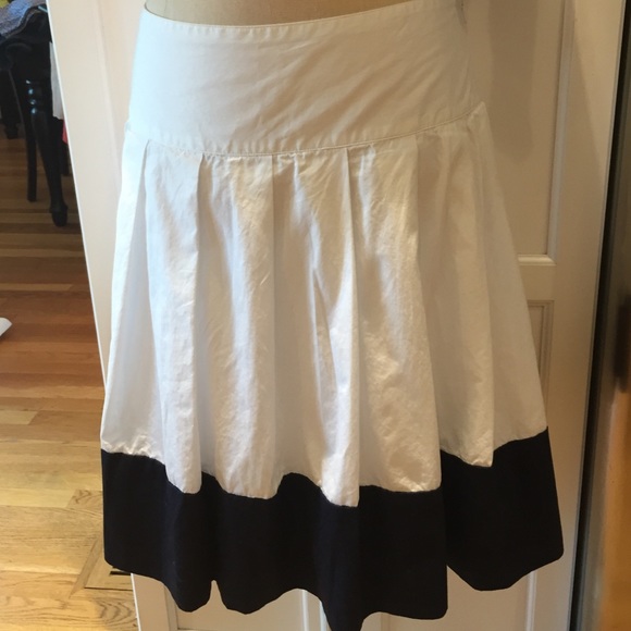 Banana Republic Skirts - Banana Republic navy & white pleated skirt Banana Republic Skirts - Banana Republic navy & white pleated skirt