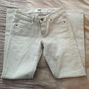 Paige Skyline Ankle Peg in Light Gray