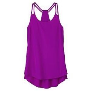 Athleta Go Time Tank purple and white bundle