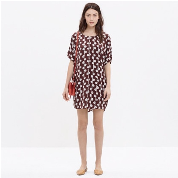 Madewell Batik Silk Tshirt Dress