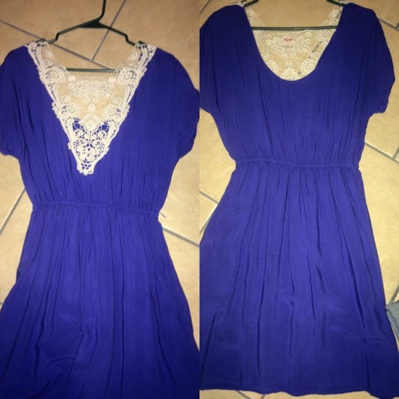 Lace back dress