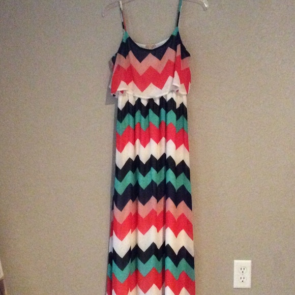 Medium Chevron Maxi Dress