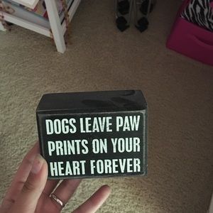 Cute stand up wooden sign