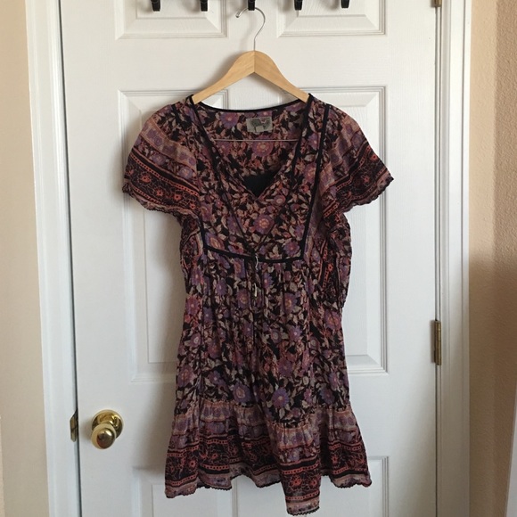 Ecote Flutter-Sleeve Dress