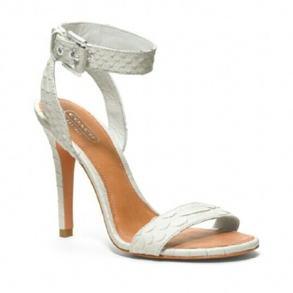 Coach Leighann Cut Snake Heels