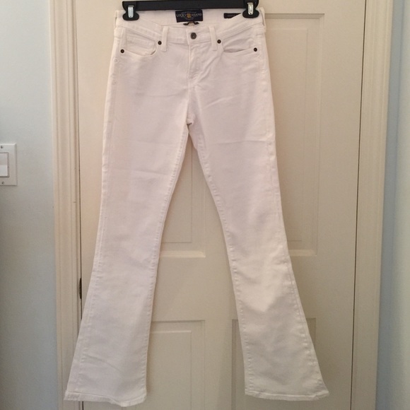 White Lucky brand Sofia boot jeans