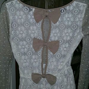 Cute lace bow top