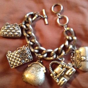 Pewter Jumbo charm Bracelet
