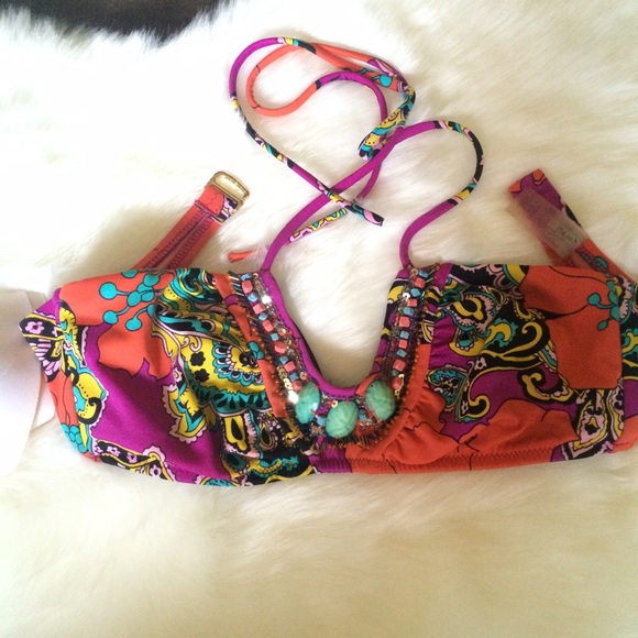 Bold Beaded Swim top