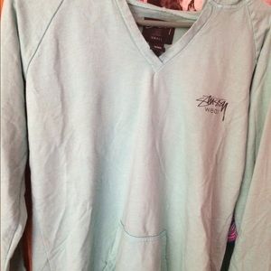 Stussy Mint Green Sweatshirt Size Small