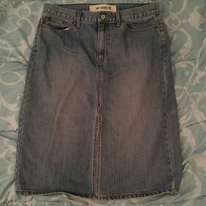 Gap Denim high waisted skirt