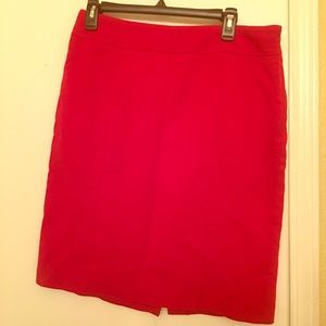 Size 10 Apt 9 cherry red pencil skirt.