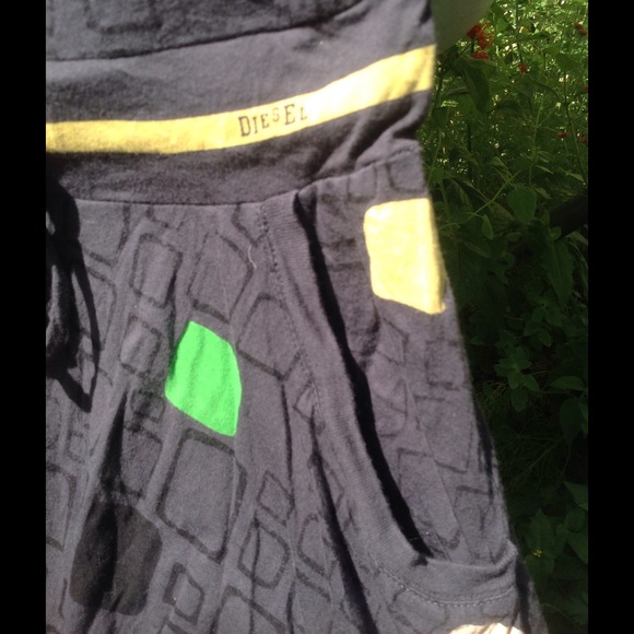 Diesel strapless dress with pockets - Picture 3 of 3